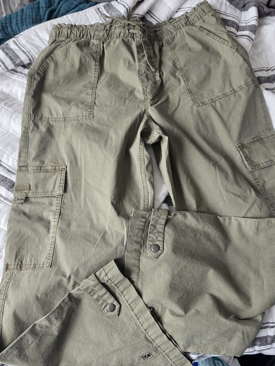 Sonoma Pants - Sonoma High RISE Olive Green Cargo Pants with Drawstring Waist